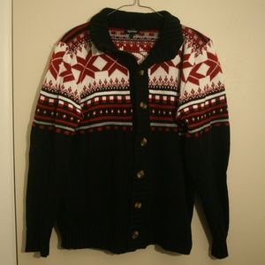 Zyfg Free - Size Large, Button down sweater